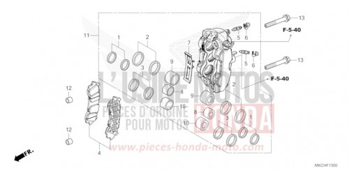 LEFT FRONT BRAKE CALIPER GL1800BDM de 2021